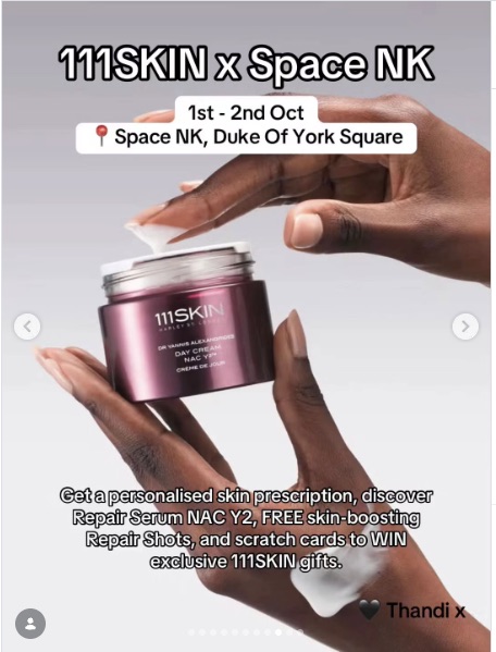 111SKIN x Space NK The Repair Van Pop Up