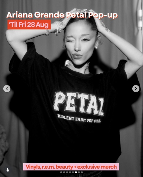 Ariana Grande Eternal Sunshine Tour Pop-up