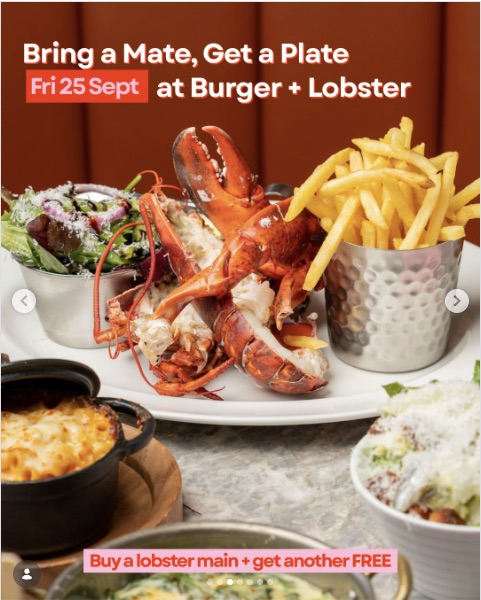 Burger & Lobster: Buy One Get One Free