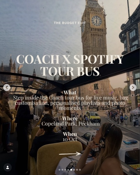 Coach x Spotify Tabby Tour Bus