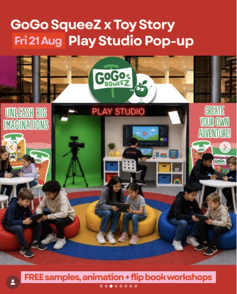 GoGo squeeZ x Toy Story Play Studio