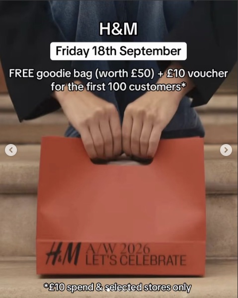 H&M A/W 2026 Launch (Regent Street)