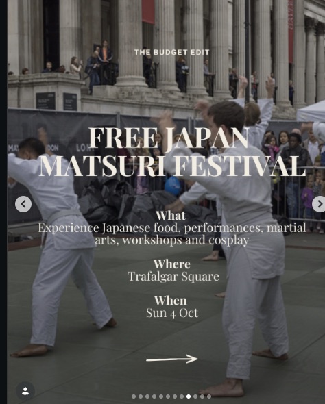 Japan Matsuri Festival at Trafalgar Square