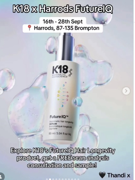 K18 x Harrods FutureIQ Pop Up