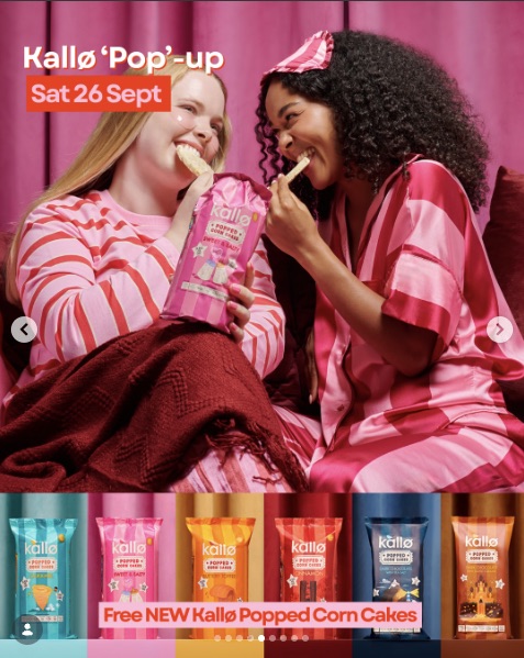 Kallo Popped Corn Cakes Pop-up