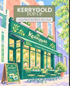 Kerrygold x Lee Tiernan: Free Cream Cheese Sandwich Shop