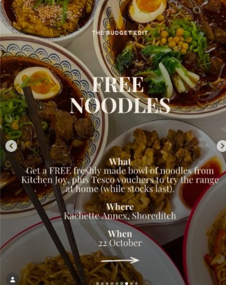 Kitchen Joy FREE Noodle Pop-Up (Shoreditch)
