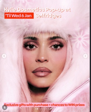 Kylie Cosmetics Pop-Up at Selfridges