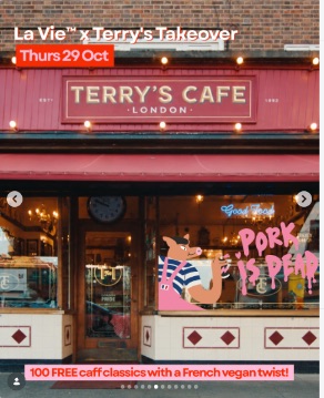 La Vie x Terry's Café Takeover: 100 Free Vegan Meals