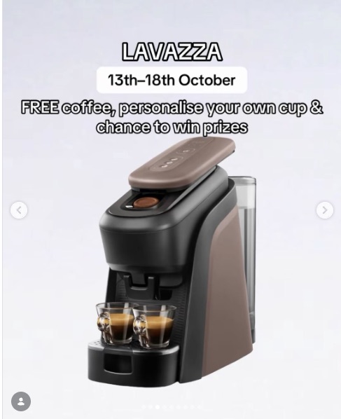 Lavazza Tablì Experience: FREE Coffee and Personalised Cup