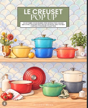 Le Creuset Immersive Colour Pop-Up at Harrods