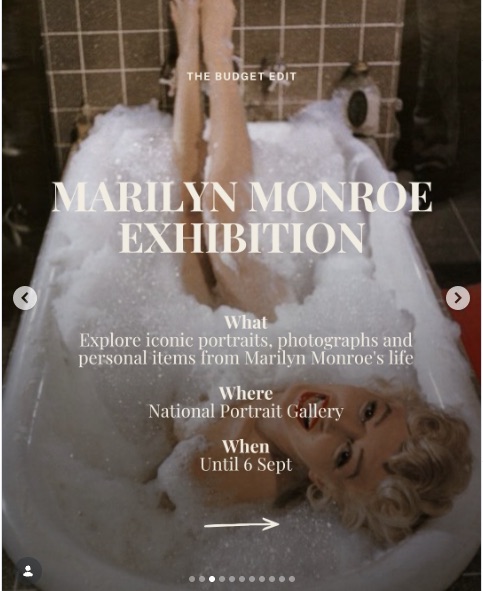 Marilyn Monroe Exhibition at the National Portrait Gallery