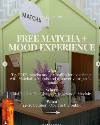 Matchali x Moods: Free Matcha and MoodRoller Experience