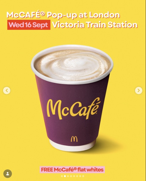 McCafe Pop-Up at Victoria Station