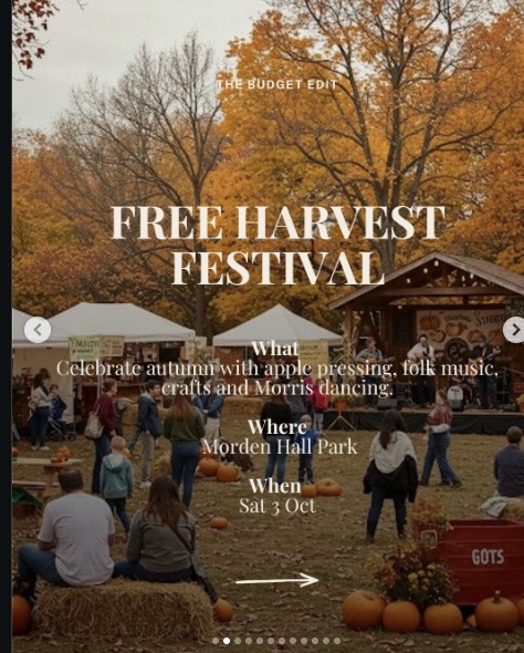 Free Harvest Festival at Morden Hall Park