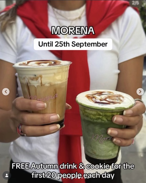 Morena Free Autumn Drinks (Marylebone)