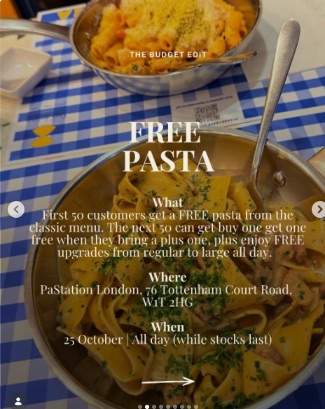 PaStation World Pasta Day: Free Pasta