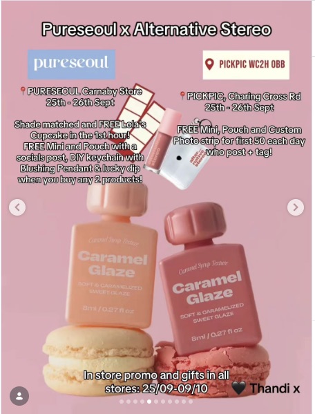 Pureseoul x Alternative Stereo Pop Up (PickPic Charing Cross Road)