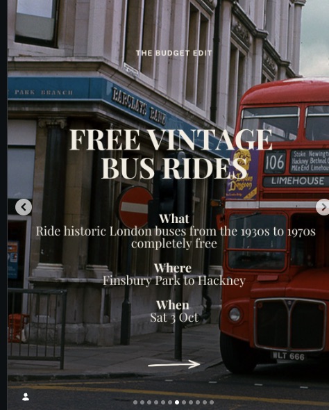 Free Vintage Bus Rides (Finsbury Park to Hackney)